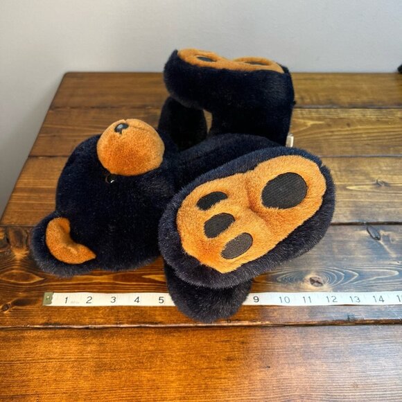 Black brown Bear Plush Big Paws Feet Super Soft & Cuddly - Picture 13 of 13